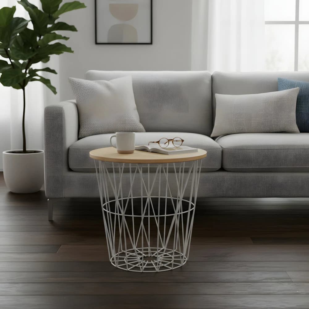 Metal & Wood Table Small