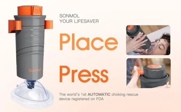 جهاز تلقائي لمكافحة الاختناق | مع 3 أقنعة | Sonmol MFAC-08VC