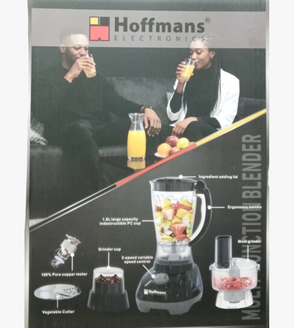 Hoffmans Multi-Function Blender 1.8L for Modern Families with Powerful Copper Motor