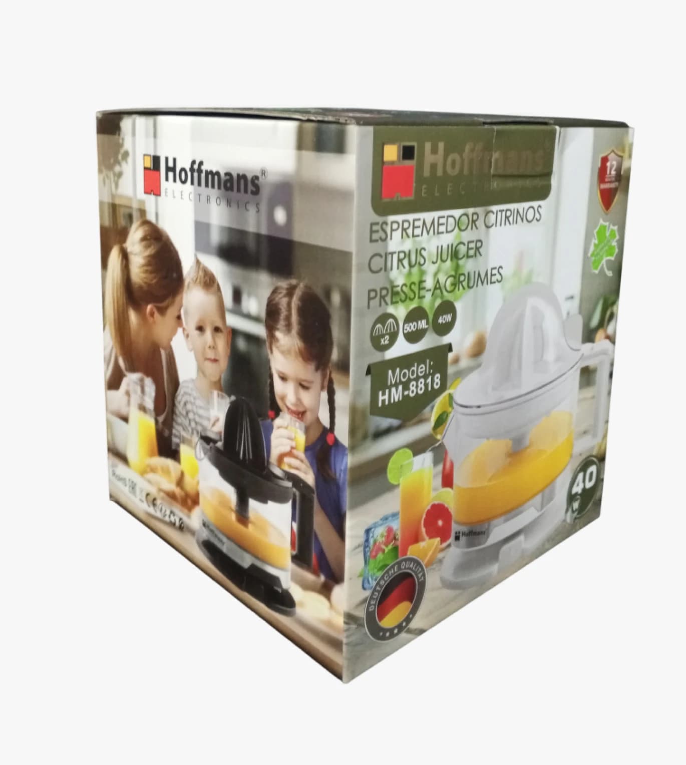 Hoffmans Silent Citrus Juicer for a Refreshing Juice-Making Experience Perfect for Every Family Member
