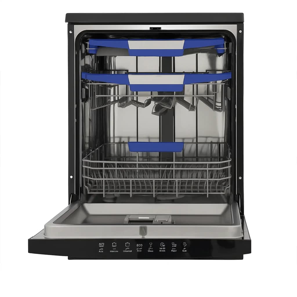 Dishwasher 9Prog 3Basket Vortex Black Newton