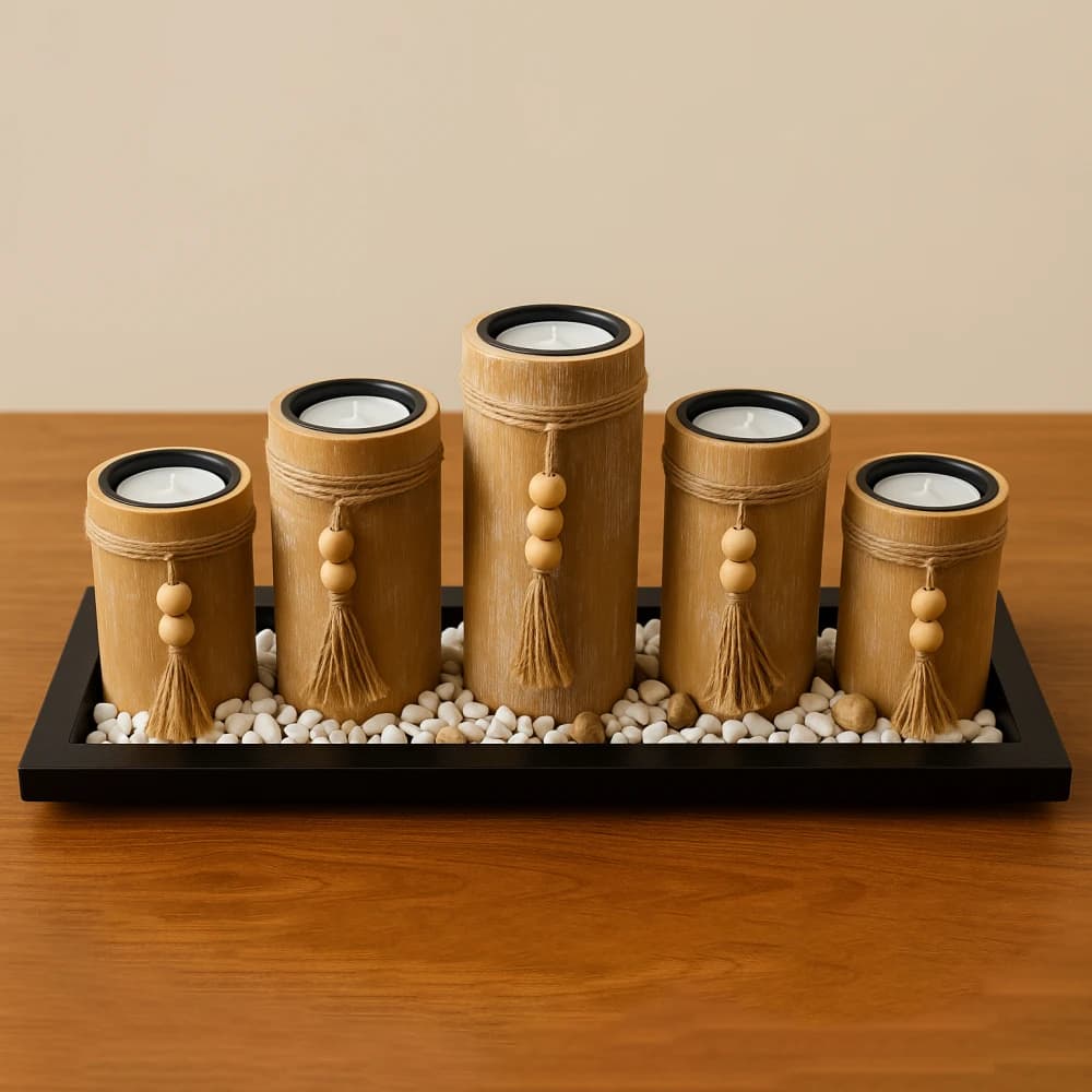 Candlestick 5 Pcs With Base