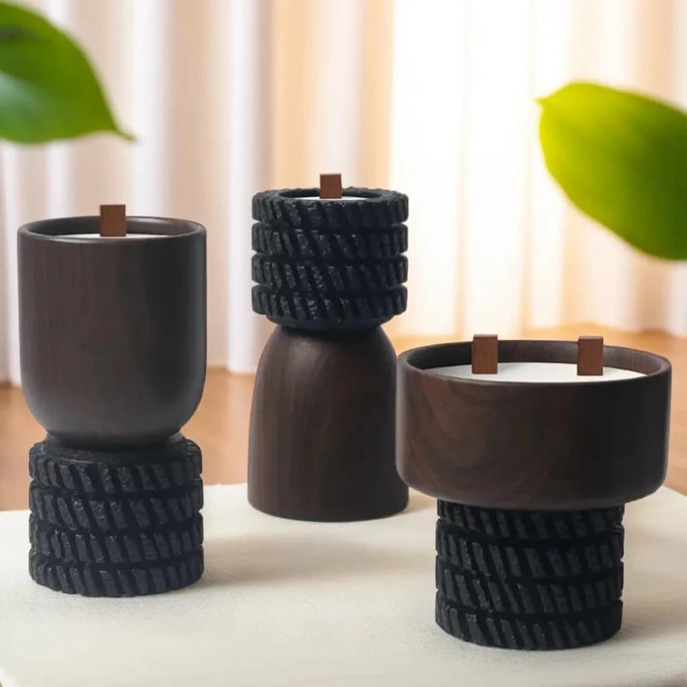 Wooden Candle