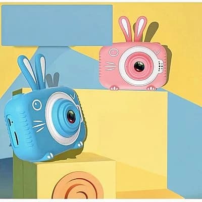 Unique Brand Children's Fun Camera with Bunny Design for Young Photographers and Discoverers in Vibrant Colors