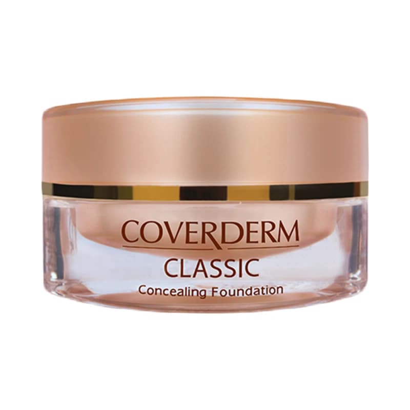 Coverderm Classic Waterproof Concealing Foundation Full Coverage Makeup for Imperfections Sensitive Skin SPF30
