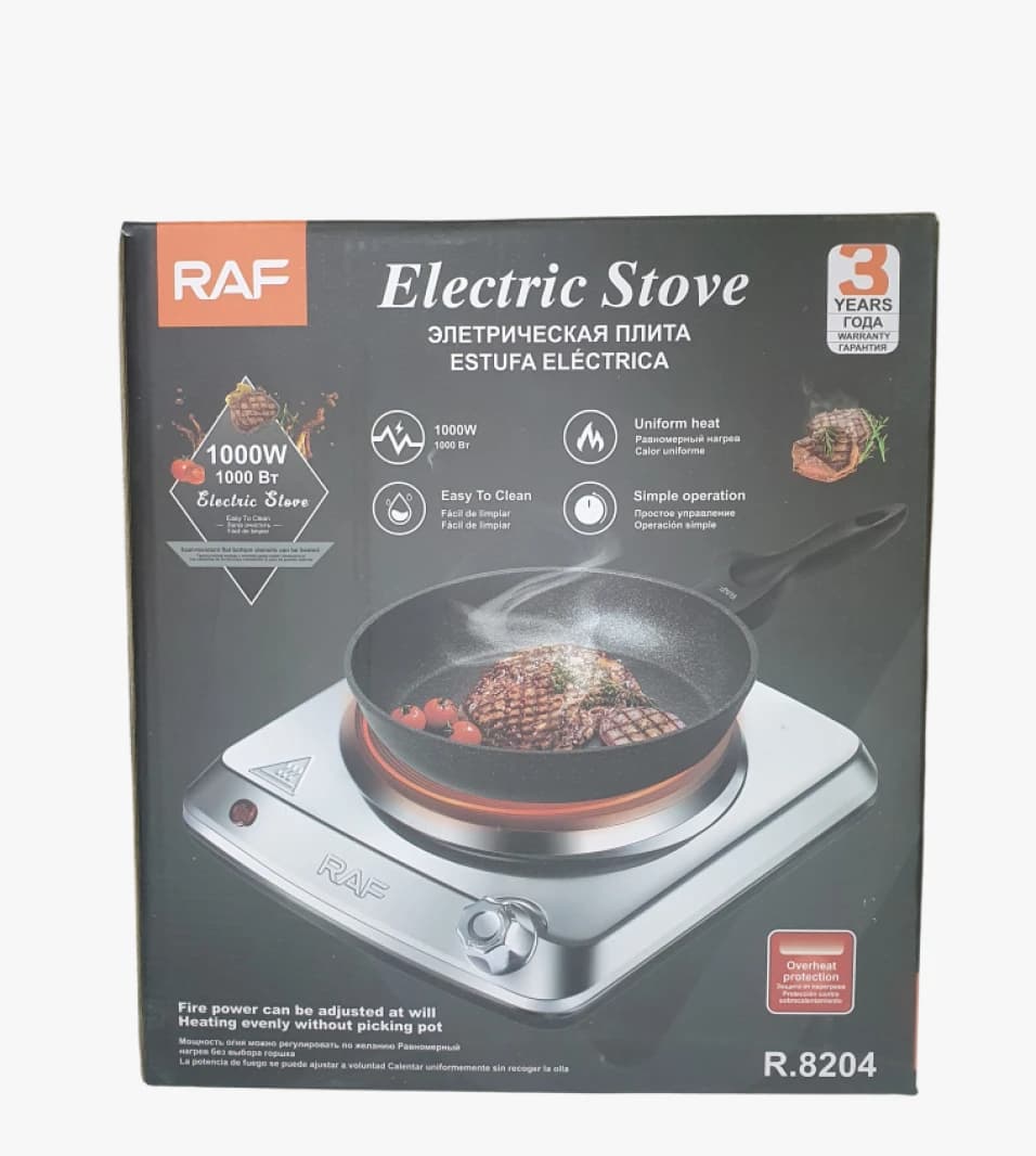 RAF Smart Compact Electric Stove, Unique Model Design With Durable Build, For Household And Office Cooking