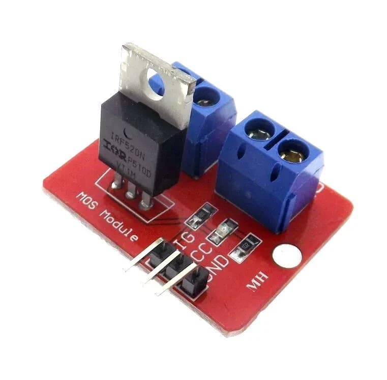 وحدة تشغيل MOS زر MOSFET العليا 0-24V IRF520