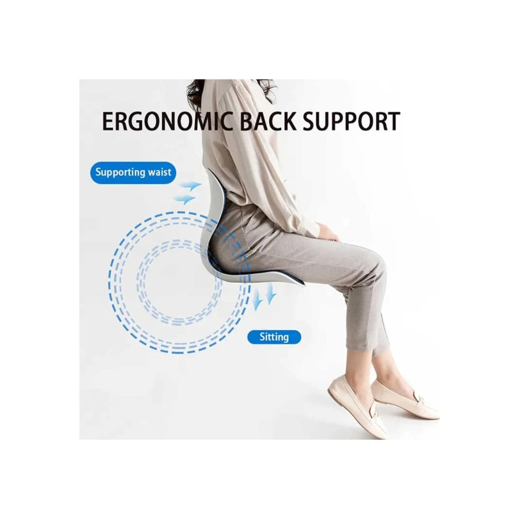 NGT style Bright Seat Ergonomic Cushion for Back and Lumbar Support in Home, Office, and Classroom 42 cm x 34 cm x 36 cm