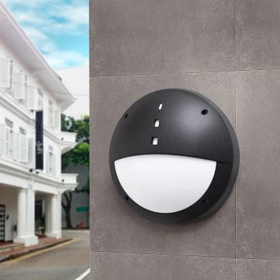 Fumagalli Half Circle Wall Light - Black