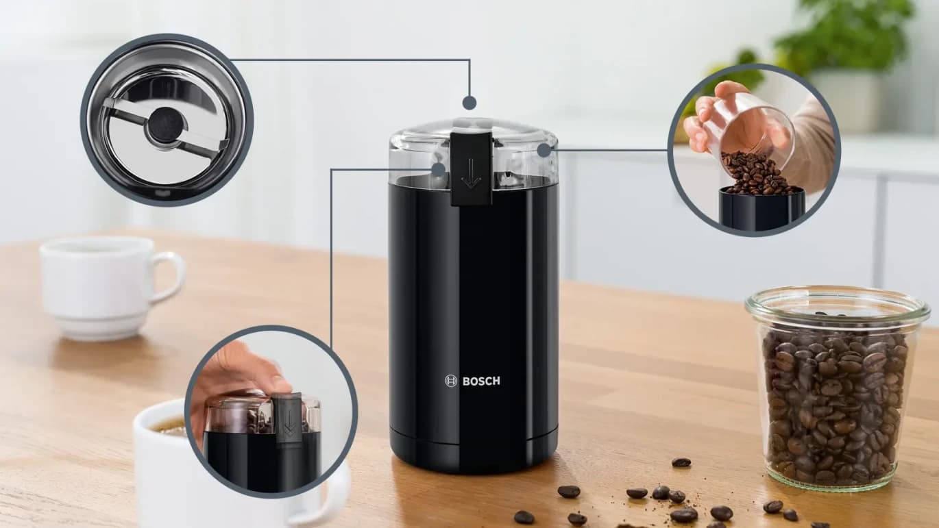 Bosch Coffee Grinder, 180Watts, Black