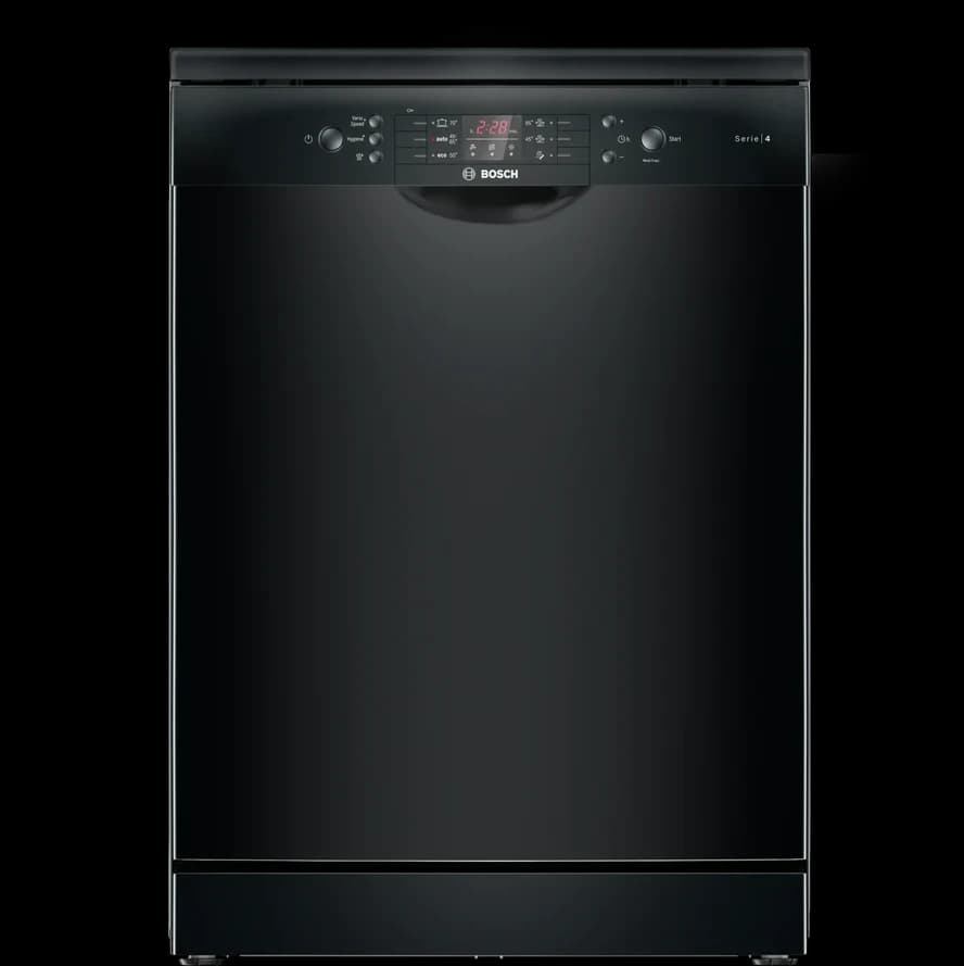 Bosch Dishwasher 6 Programs 3 Sprays 3 Rack 14Set - Black (SMS46NB20V ) Series 4