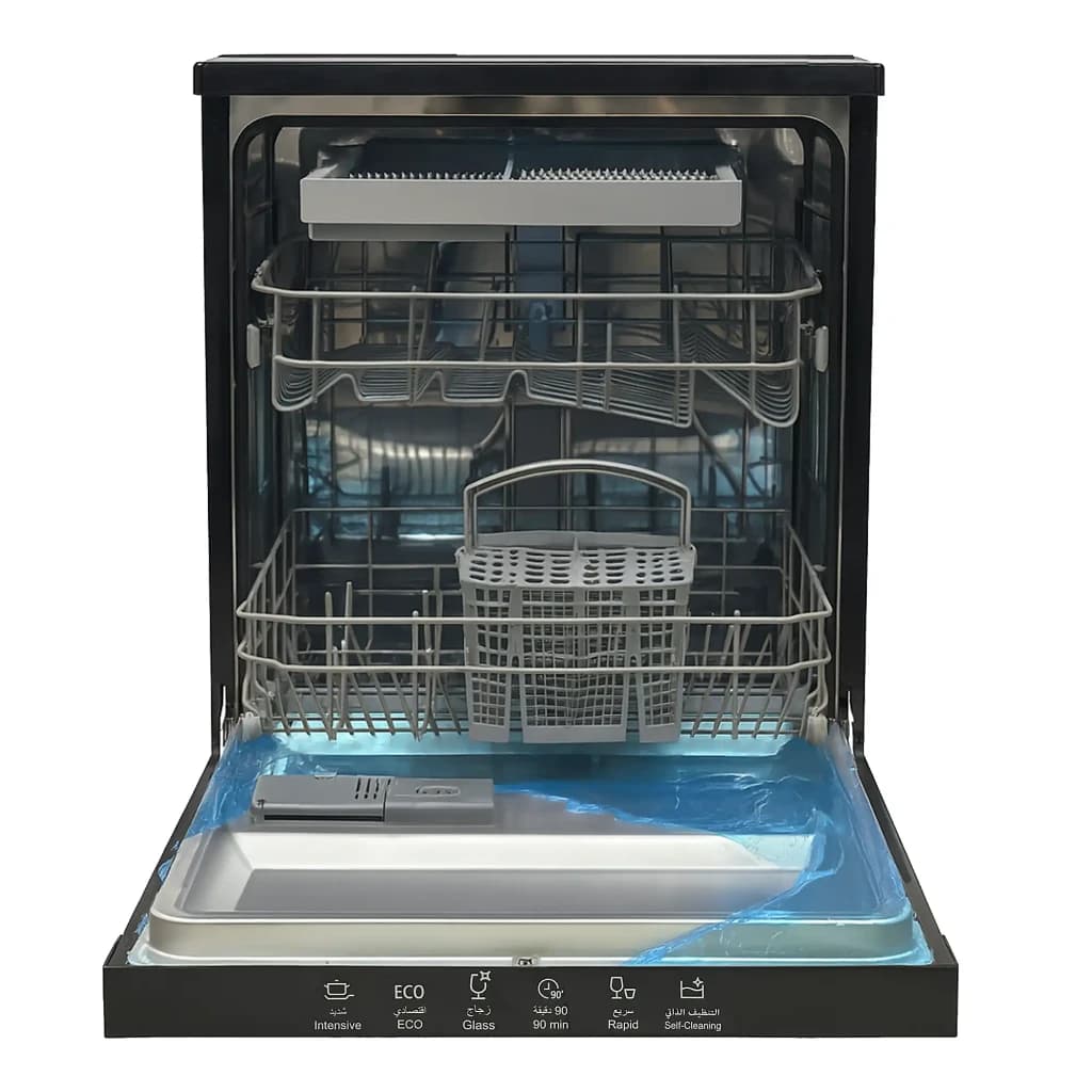 Dishwasher 6 Programs 2&1 Baskets 14 Sets Black
