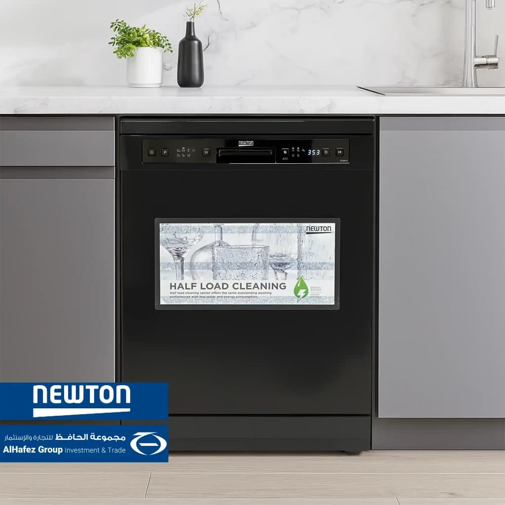 Dishwasher 6 Programs 2&1 Baskets 14 Sets Black