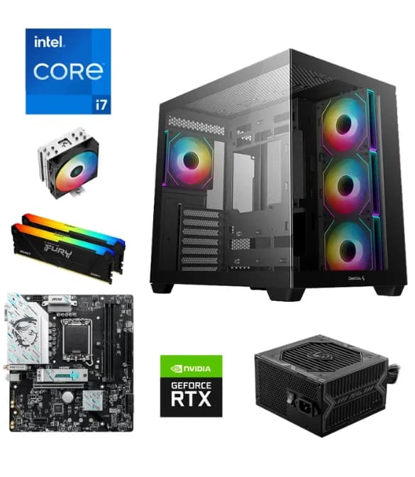 GAMING PC INTEL CORE i7 14700F // RTX 5070 12GB // 16GB RAM DDR4- Custom Build