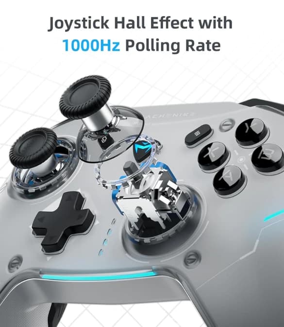 Machenike G5PRO Max 1000HZ Wireless Gaming Controller - White