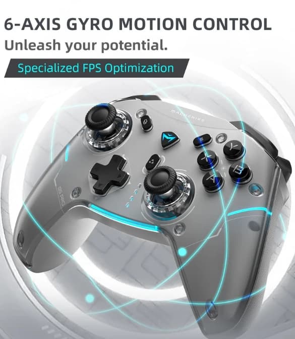 Machenike G5PRO Max 1000HZ Wireless Gaming Controller - White