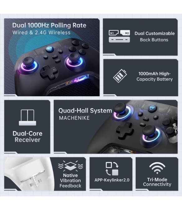 Machenike G3V2 Bluetooth Controller - White