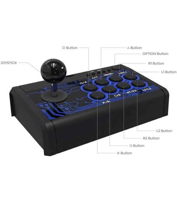 Dobe 7 IN 1 Arcade Fighting Stick