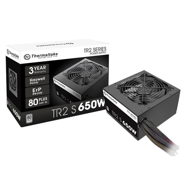 Thermaltake TR2 S 650W Power Supply, Ultra Quiet 120mm Fan TR2S-650