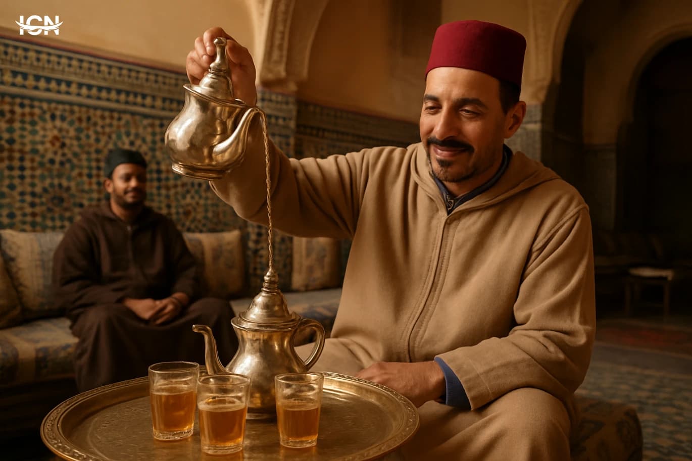 طقوس الشاي وآداب الجلسة في المغرب