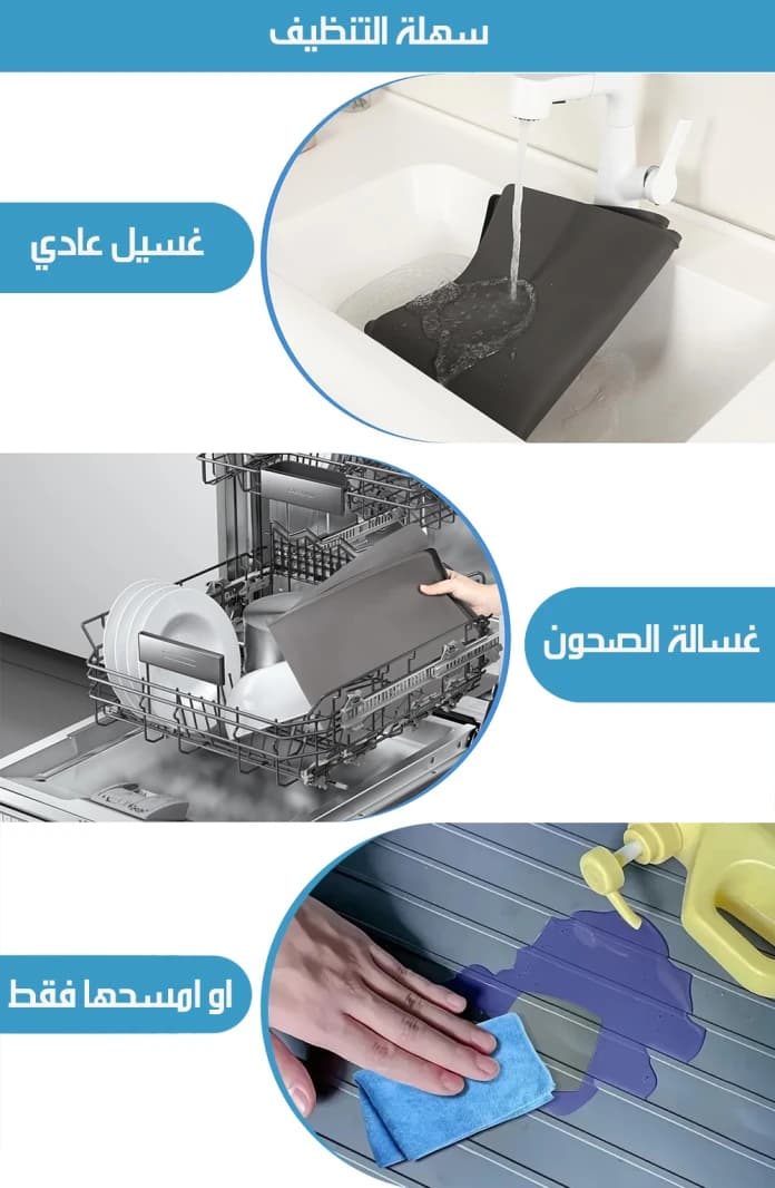Silicone Waterproof Protector Mat for Under Sinks