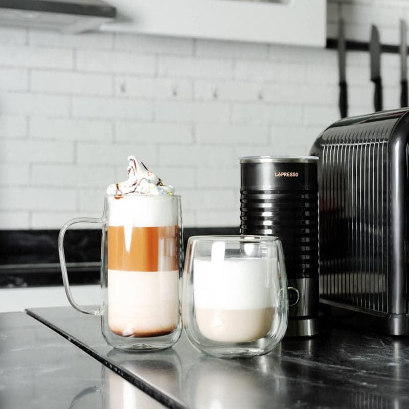 Lepresso Hot and Cold Milk Frother 100ml 450W Black LPMLFRBK