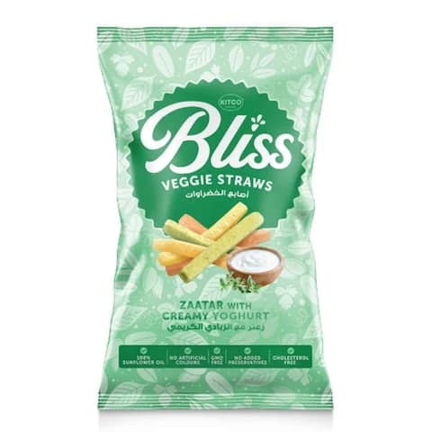 Kitco Bliss Veggie Straws Zaatar & Creamy Yogurt Flavor 135g