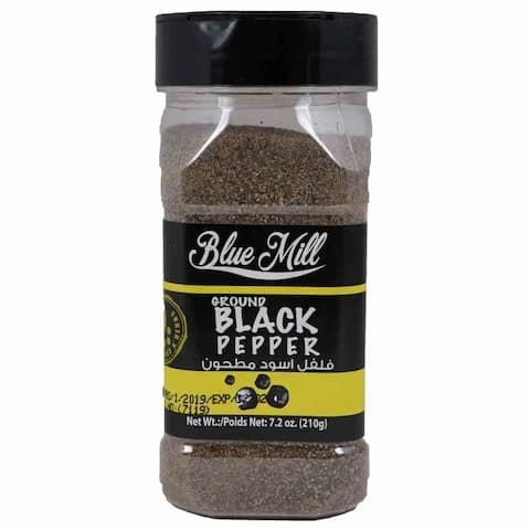 Blue Mill Ground Black Pepper 210 Gram