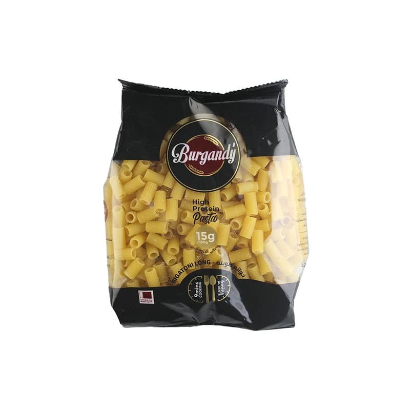 Burgandy Rigaloni Long High Protein 400g