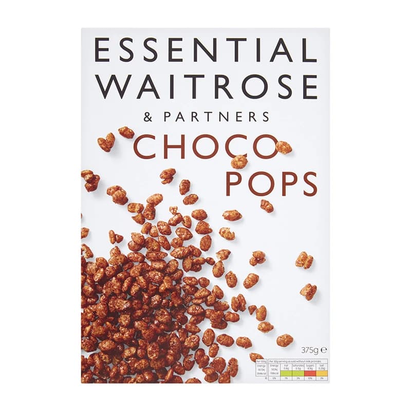 Waitrose Essential Choco Pops 375g