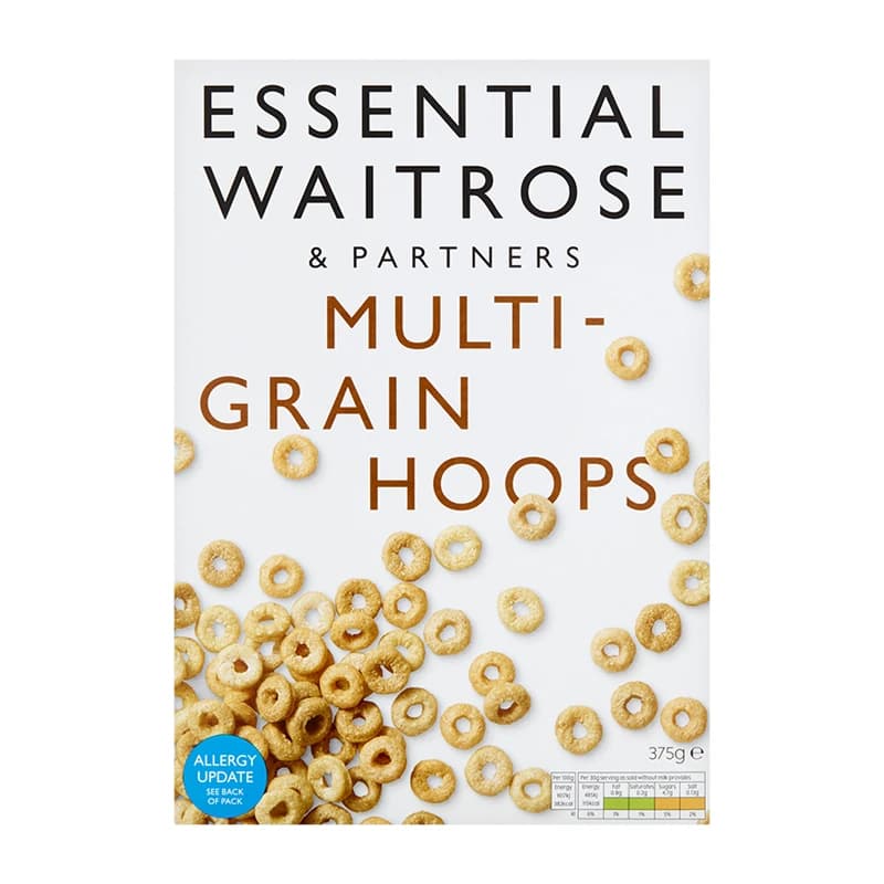 Waitrose Essential Multigrain Hoops 375g