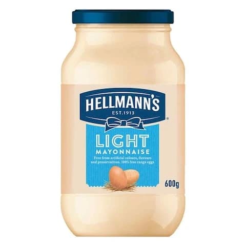 Hellmann's Light Mayonnaise In Jar 600 Gram