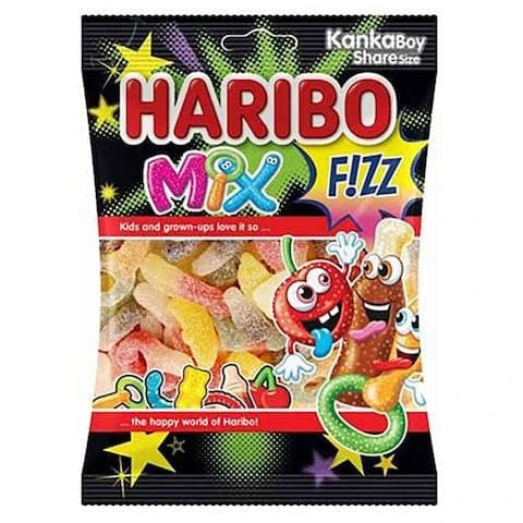 Haribo Candy Jelly Mix Fizz 70 Gram