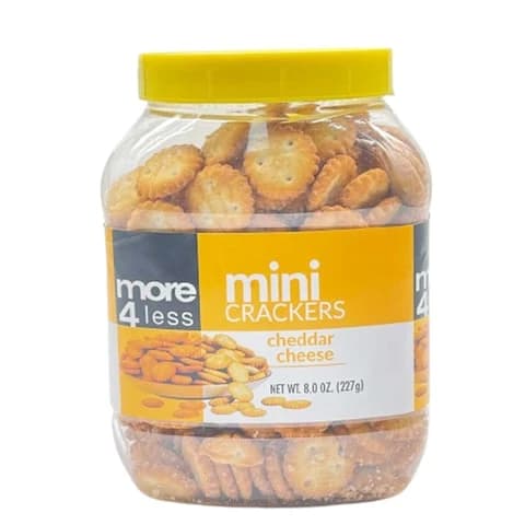 More For Less Mini Crackers Cheddar Flavor 227 Gram
