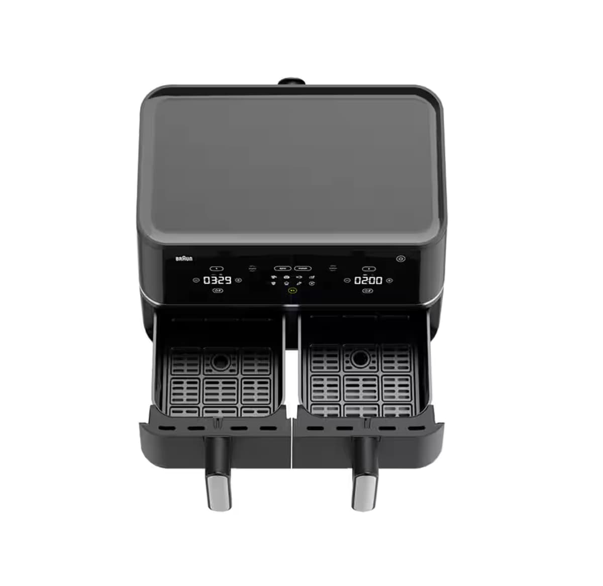 Braun Air Fryer 10 L 2400 W 8 Programs Dual Baskets Digital Touch Screen Black