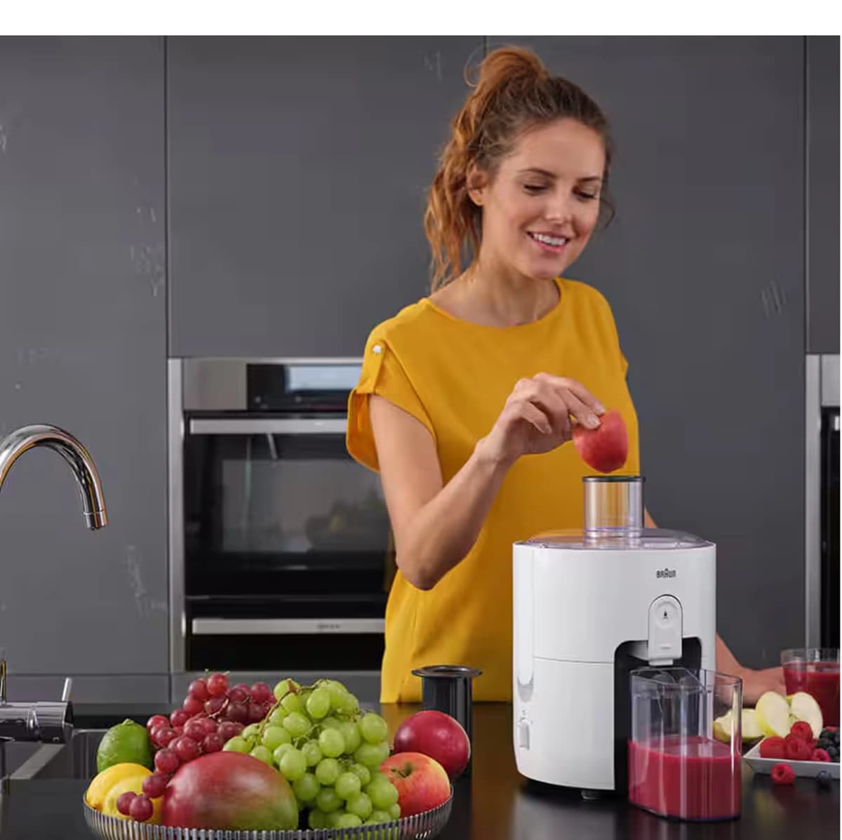 Braun Spin Juicer 600 W 1.25 L with ColdXtract Technology White