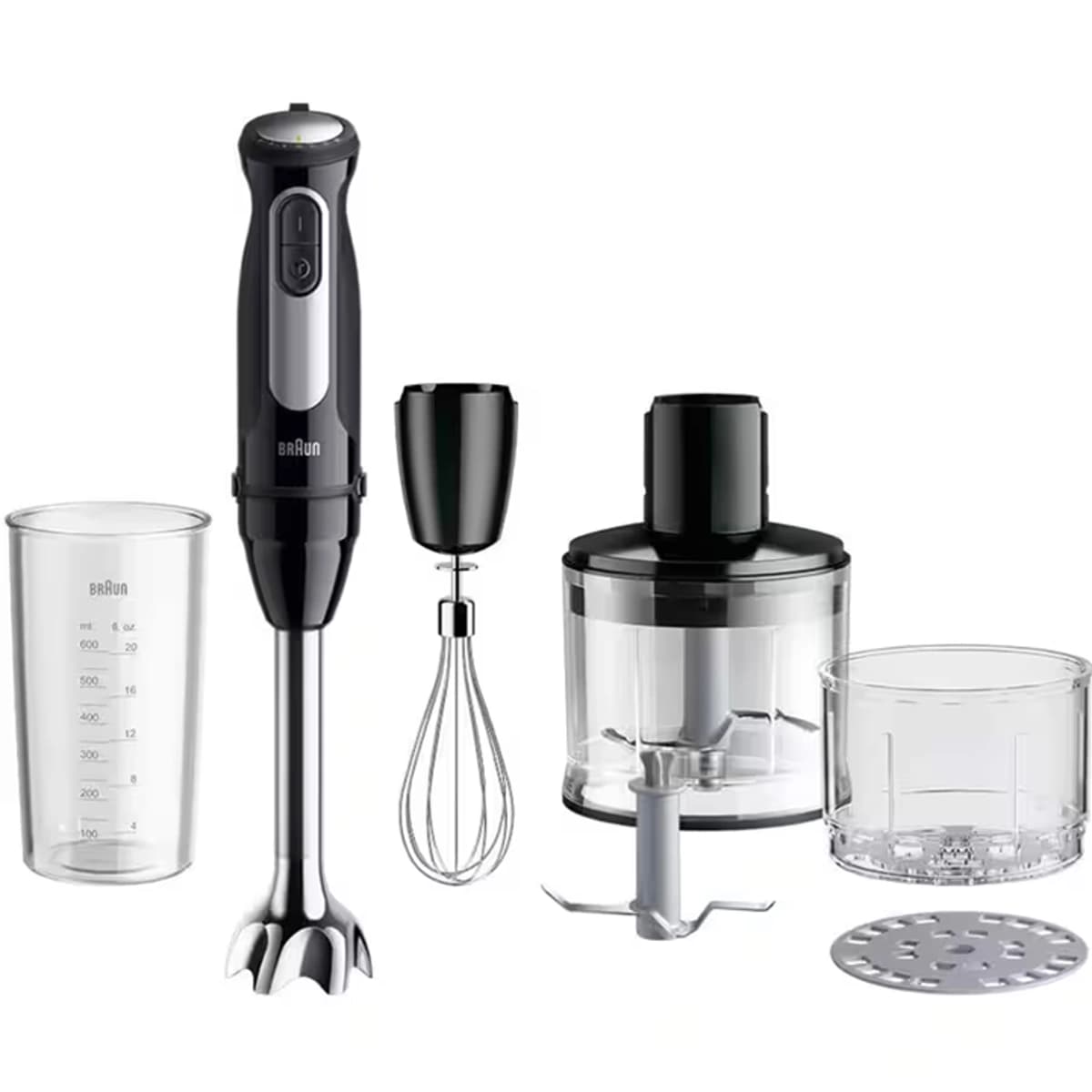 Braun Hand Blender 1000 W with Accessories Set Black