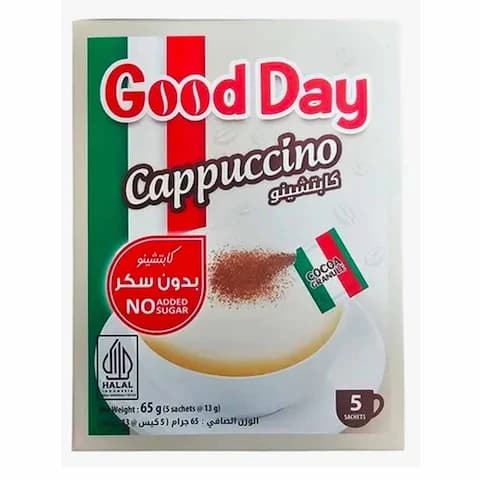 Good Day Cappuccino Sugar Free 13g 5 Pieces