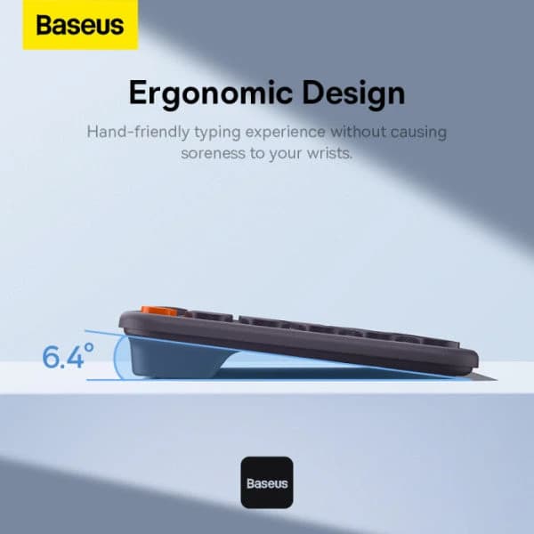 Baseus K01B Wireless Tri-Mode Keyboard - Grey