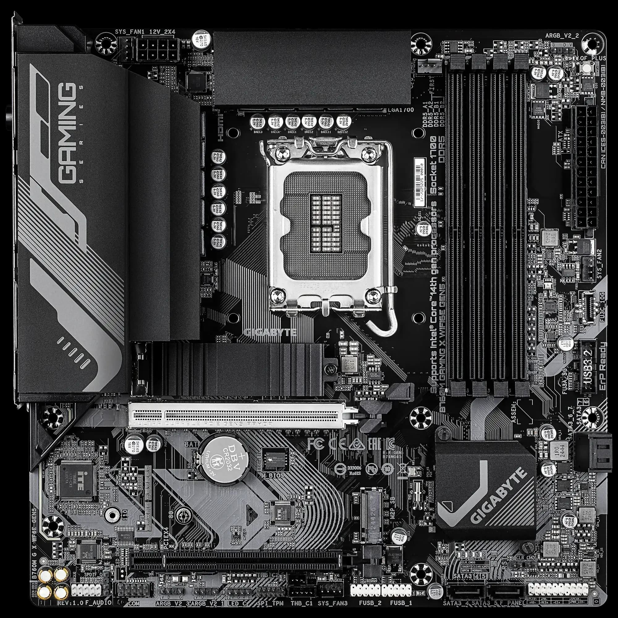 GIGABYTE B760M GAMING X WIFI6E & Bluetooth GEN5 DDR5 Motherboard