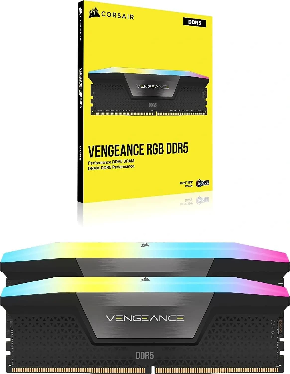 Corsair VENGEANCE 64GB (2x32GB) 5200MHz RGB DDR5 Ram