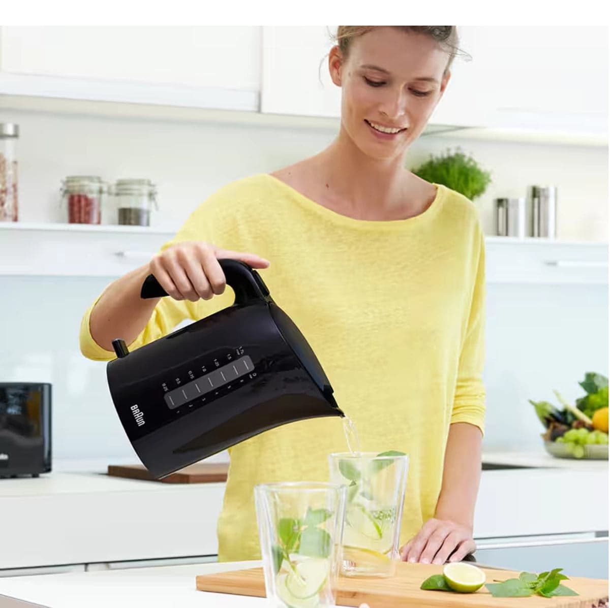 Braun PurEase Electric Kettle 2200W 1.7L Rapid Boil – Black
