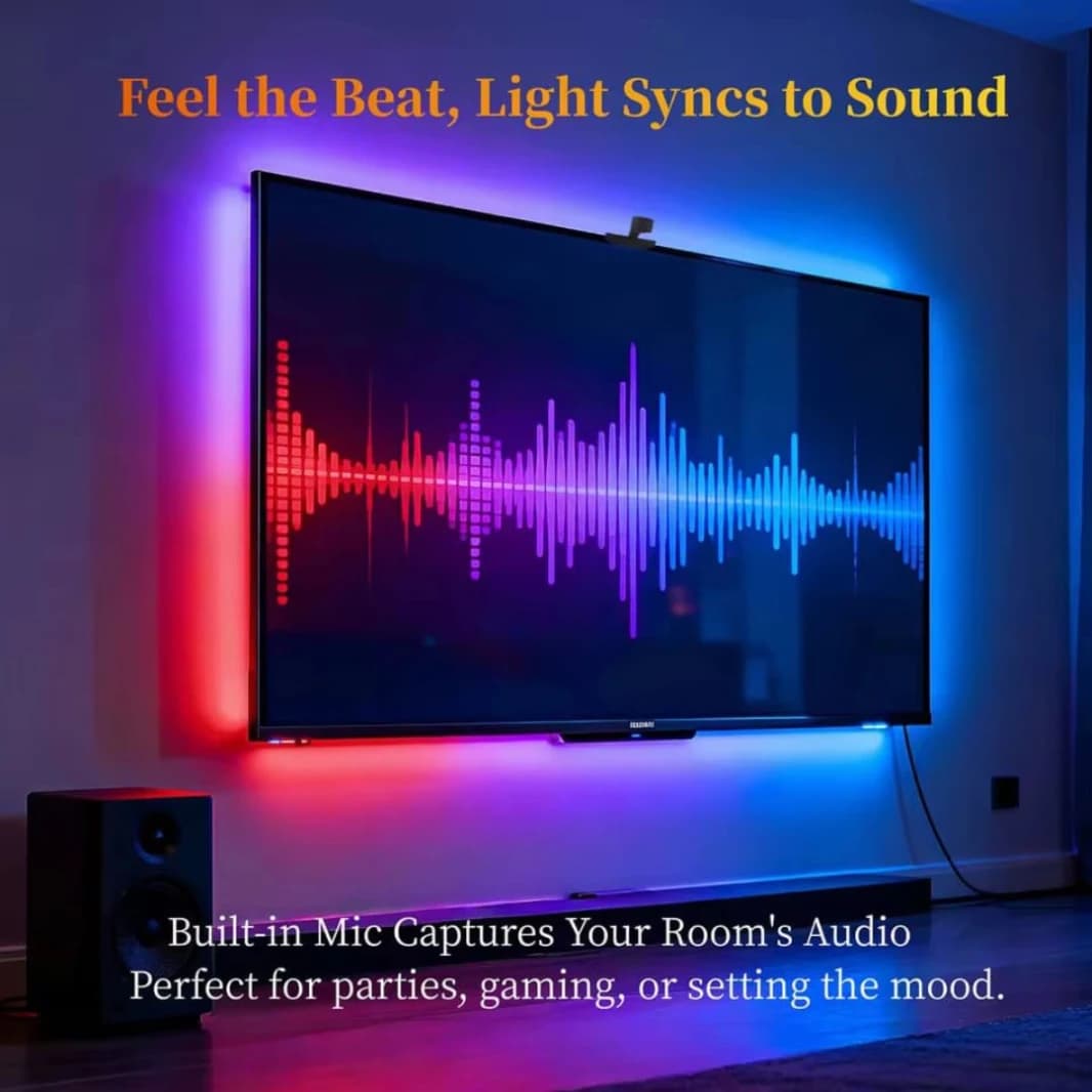 WACUAAO AI Sync LED TV Backlight with Camera