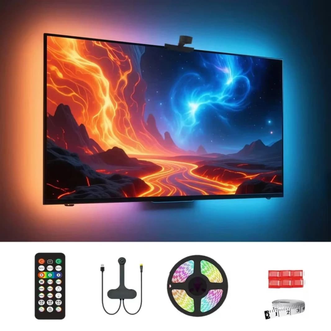 WACUAAO AI Sync LED TV Backlight with Camera