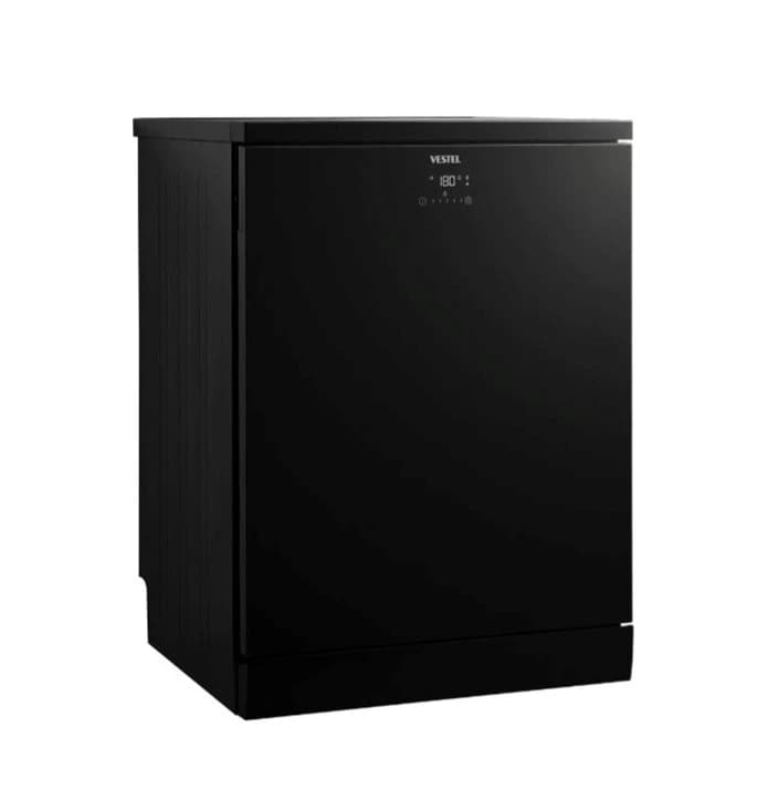 Vestel Dishwasher 9 Programs in Black Glass
