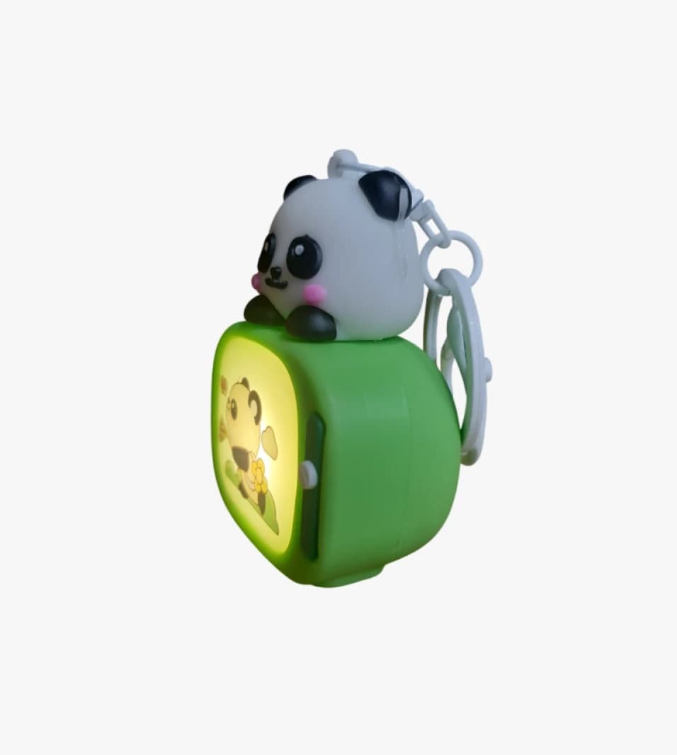 Children's Night Light Panda with Cute Design and Digital Display Decoration for Kids.