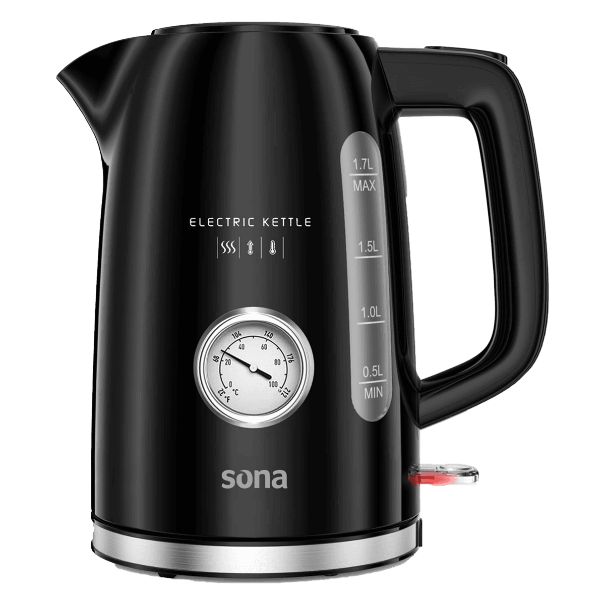 Sona Electric Kettle 1.7L 2200W with Heat Indicator – Model SK-2303