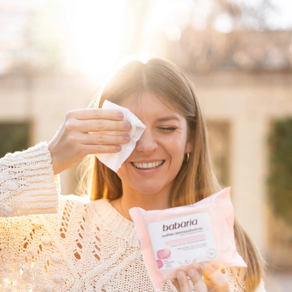 Babaria Rosehip Makeup Remover Wipes 25 Pcs