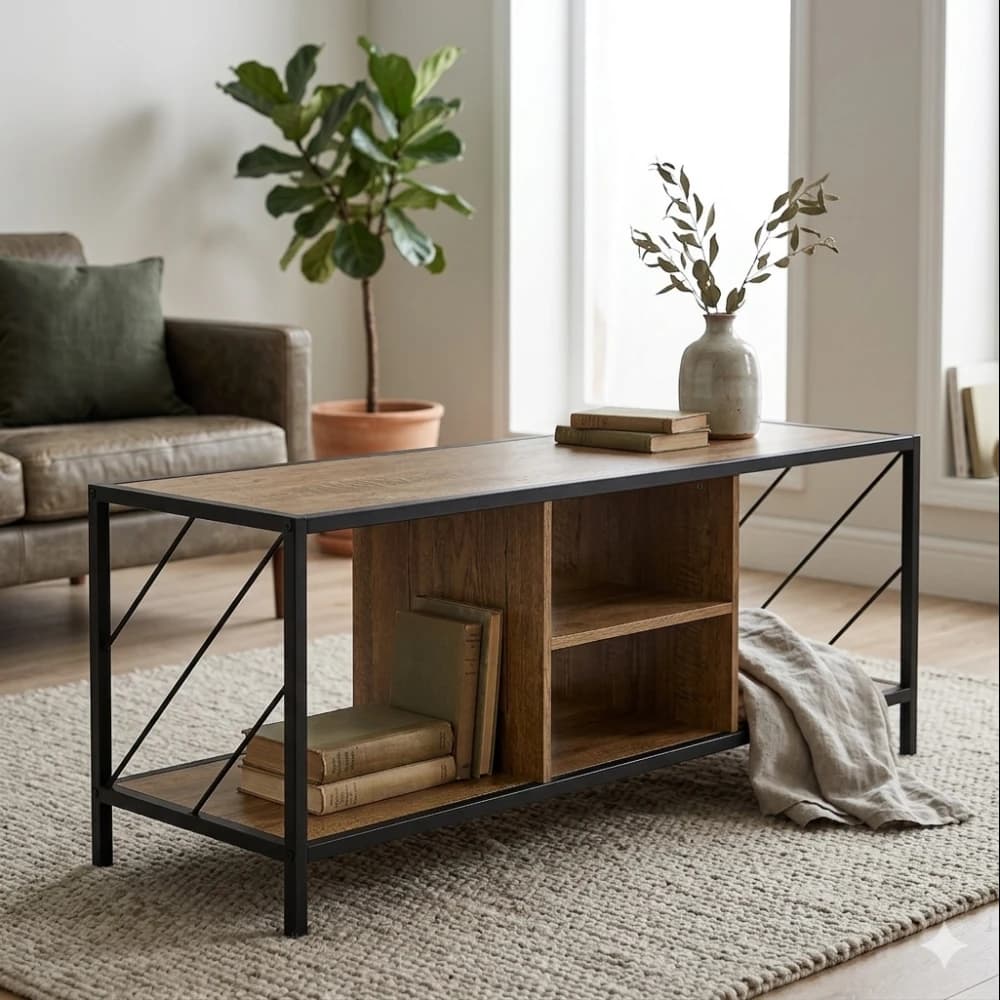 Wooden & Metal Table