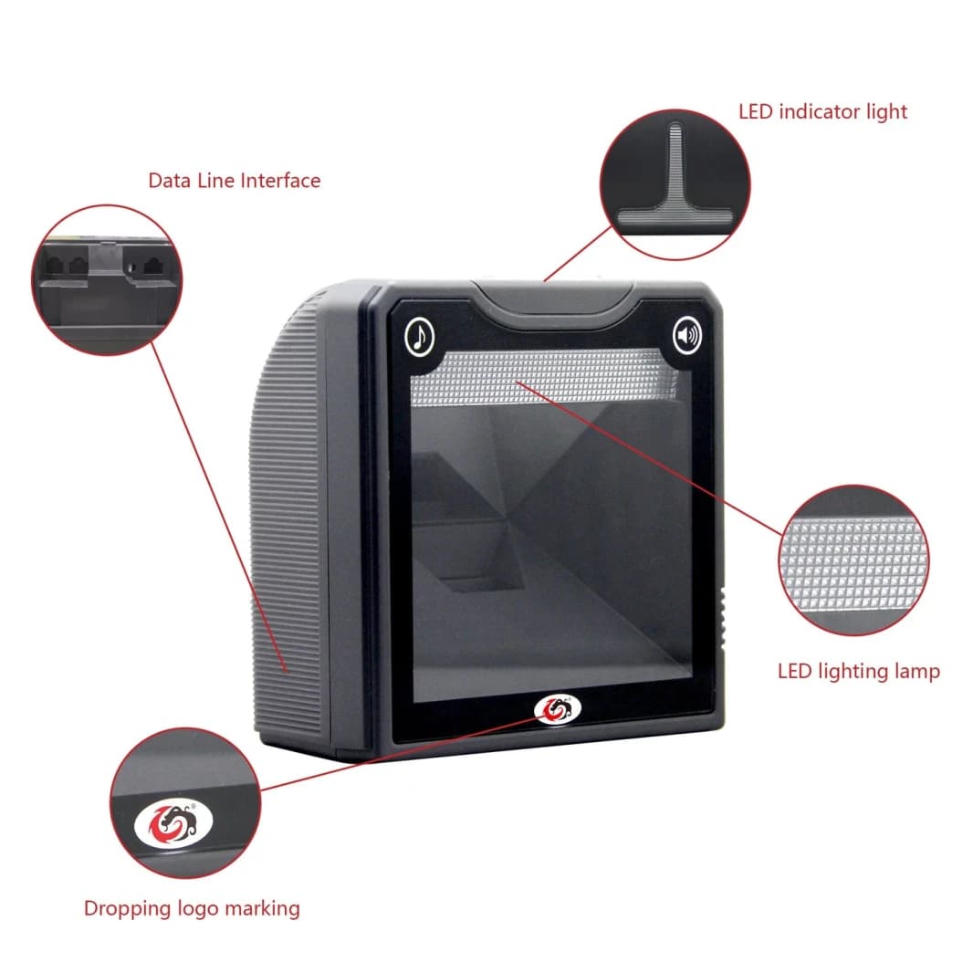 ماسح الباركود المكتبي SUNLUX XL-2310 ثلاثي الأبعاد